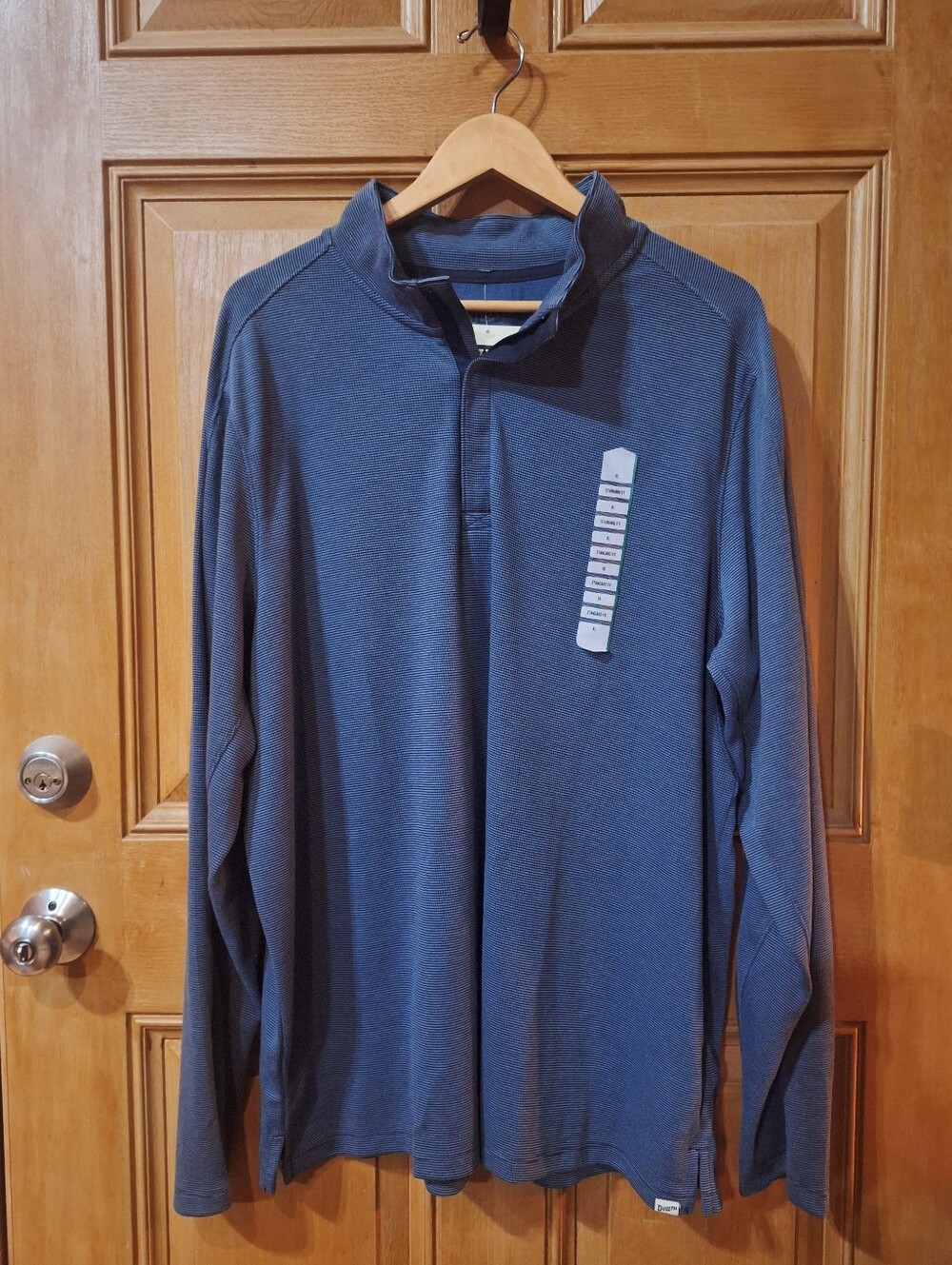 Duluth Trading Co Navy Long-Sleeve Quarter Zip Pullover XL